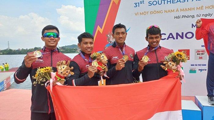 Hari Keempat Nomor Canoeing, Tim Dayung Indonesia Raih Dua Medali Emas dan Dua Perak