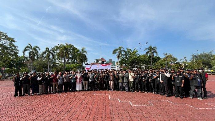 Pemkab Karawang bersama KPU dan Bawaslu Apel Siaga Masa Tenang Pilkada 2024