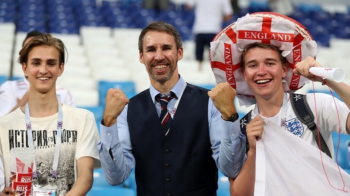 Ada 'Gareth Southgate' di Kursi Penonton