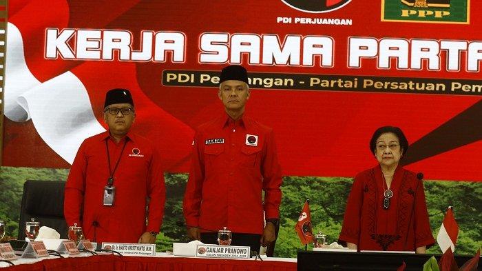 PDIP-PPP Gelar Pertemuan, Hasto Berpantun: Semangka Hijau Isinya Merah, Kerja Sama Ini Menuai Berkah