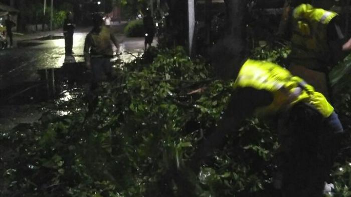 Hujan Lebat, Pohon Tumbang dan Genangan Hiasi Jakarta