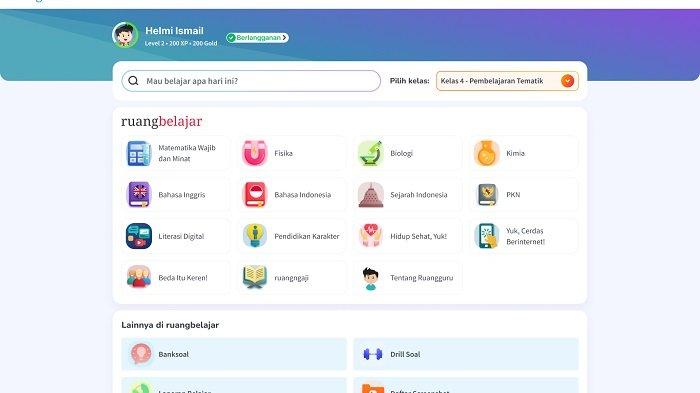 Ruangguru Luncurkan Ruangbelajar Web, Kemudahan Akses Materi Belajar Melalui Website