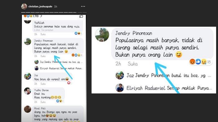 Status Facebook Pemuda Bitung Bakar Kucing Hidup-hidup