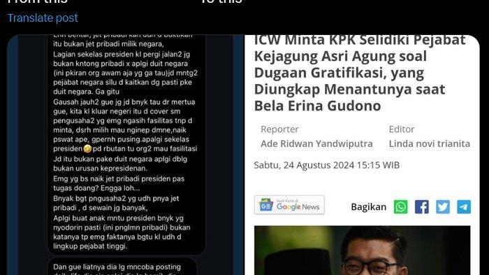 Begini Respon Jaksa Agung Usai Jelita Jeje Ungkap Dugaan Gratifikasi Asri Agung Putra