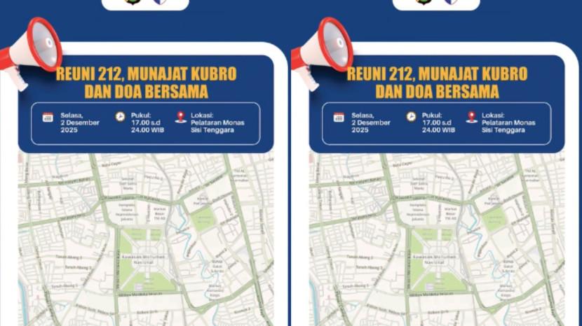 10 Ruas Jalan di Kawasan Monas akan Dialihkan Saat Reuni 212