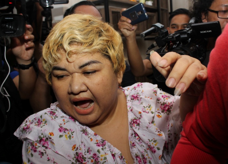 Pretty Asmara Berteriak Saya Dijebak Saat Jumpa Pers di Mapolda Metro Jaya