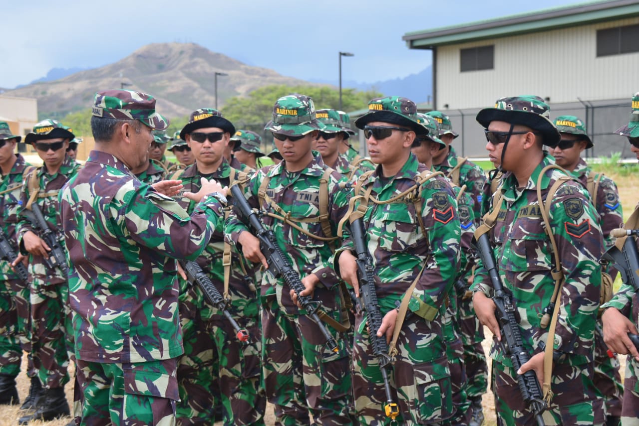 Wakasal Tinjau Latihan Bersama Platoon Exchange Hawaii 2018