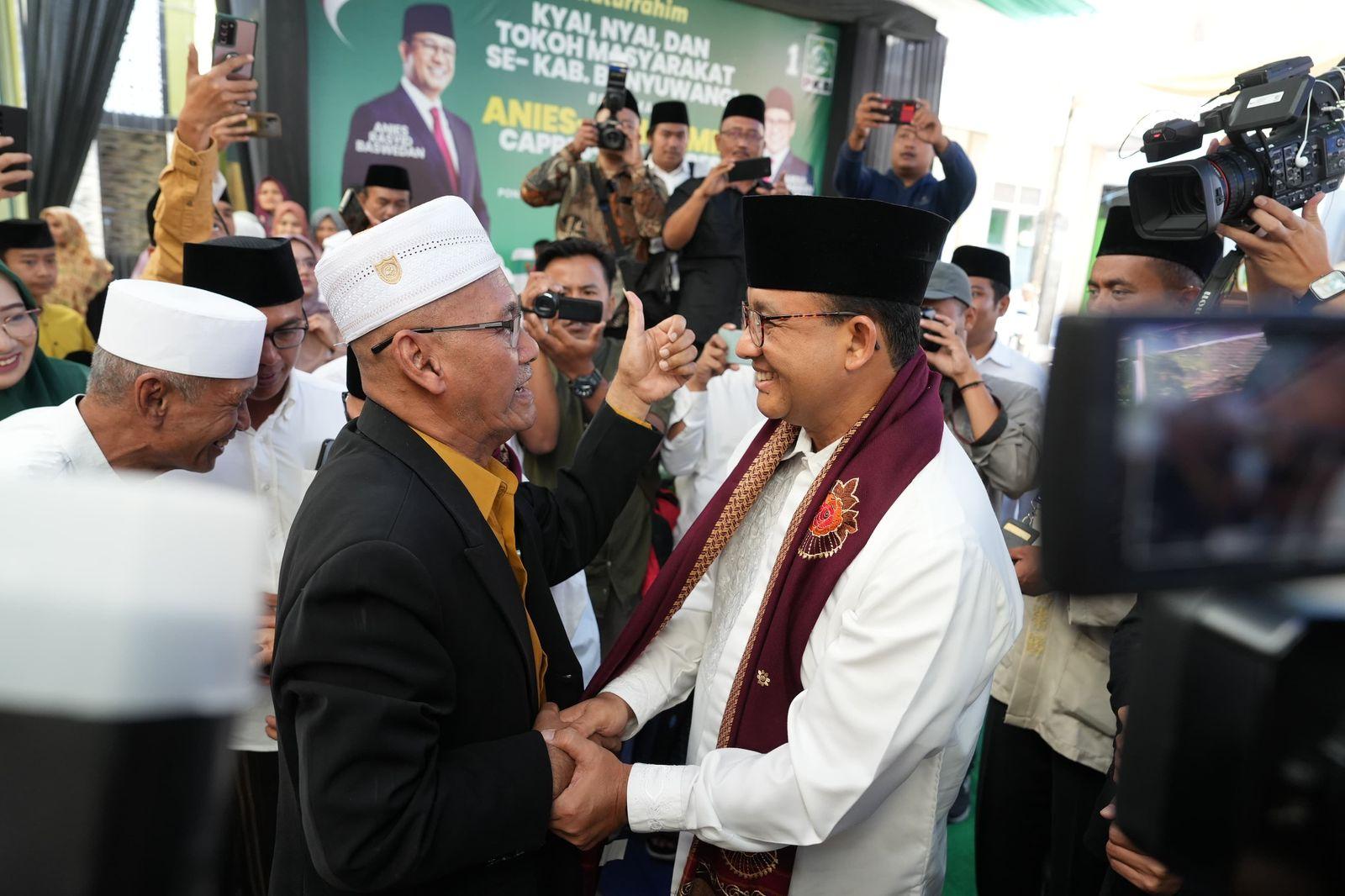 Temui Kiai, Ulama Hingga Tokoh Masyarakat, Pasangan AMIN Optimis Menang Mutlak di Wilayah Banyuwangi