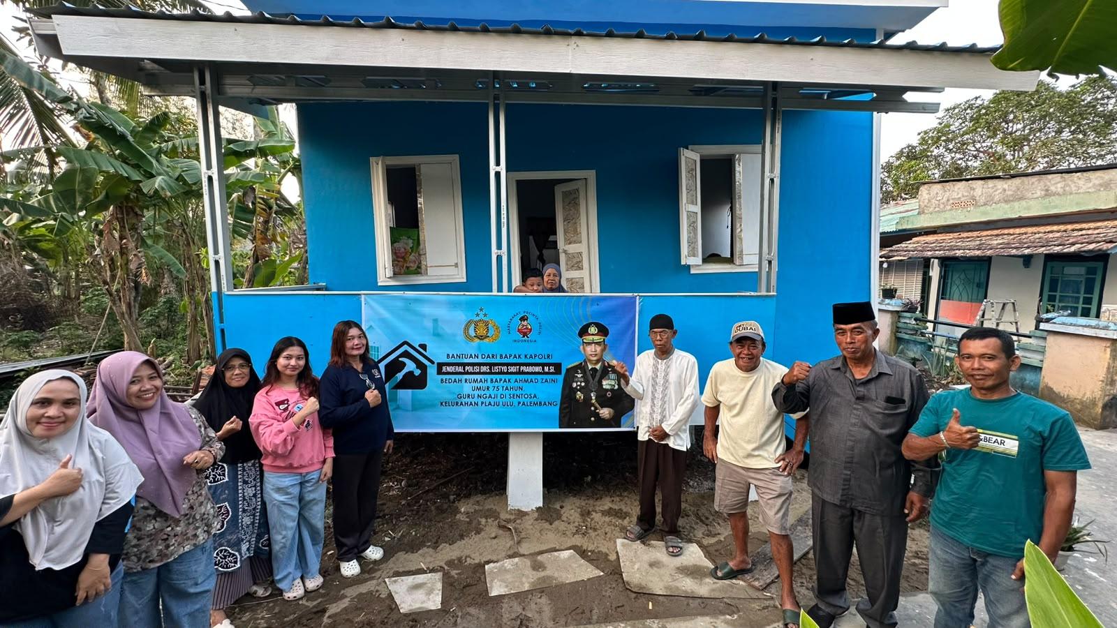Beres dalam 10 Hari, Rumah Kapolri untuk Guru Ngaji di Palembang Bikin Hati Terharu