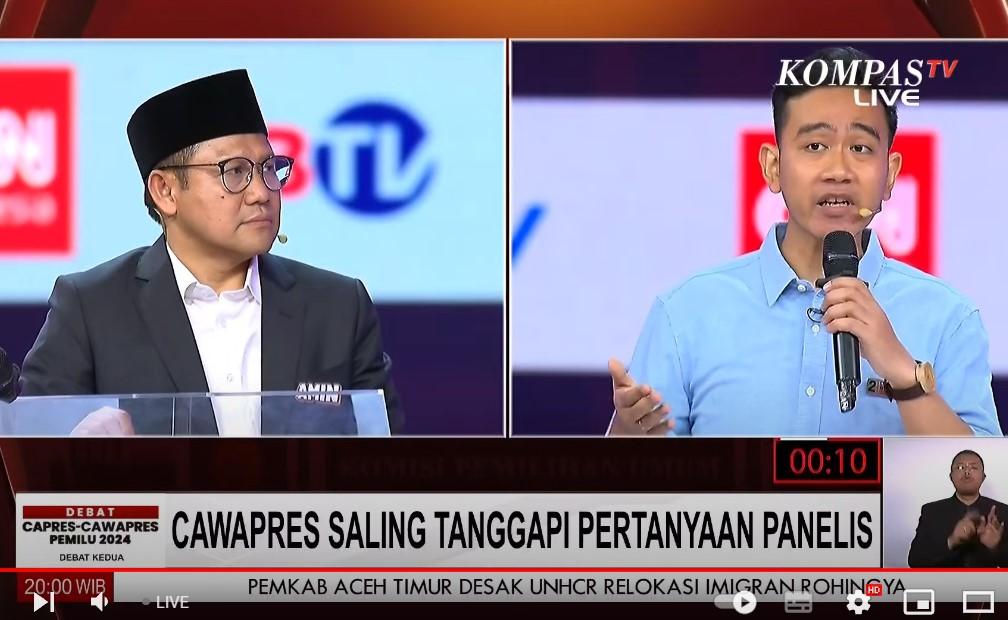 Mirip Jokowi dengan Prabowo Dalam Debat Capres 2014, Pertanyaan Gibran ke Cak Imin Dianggap Menjebak