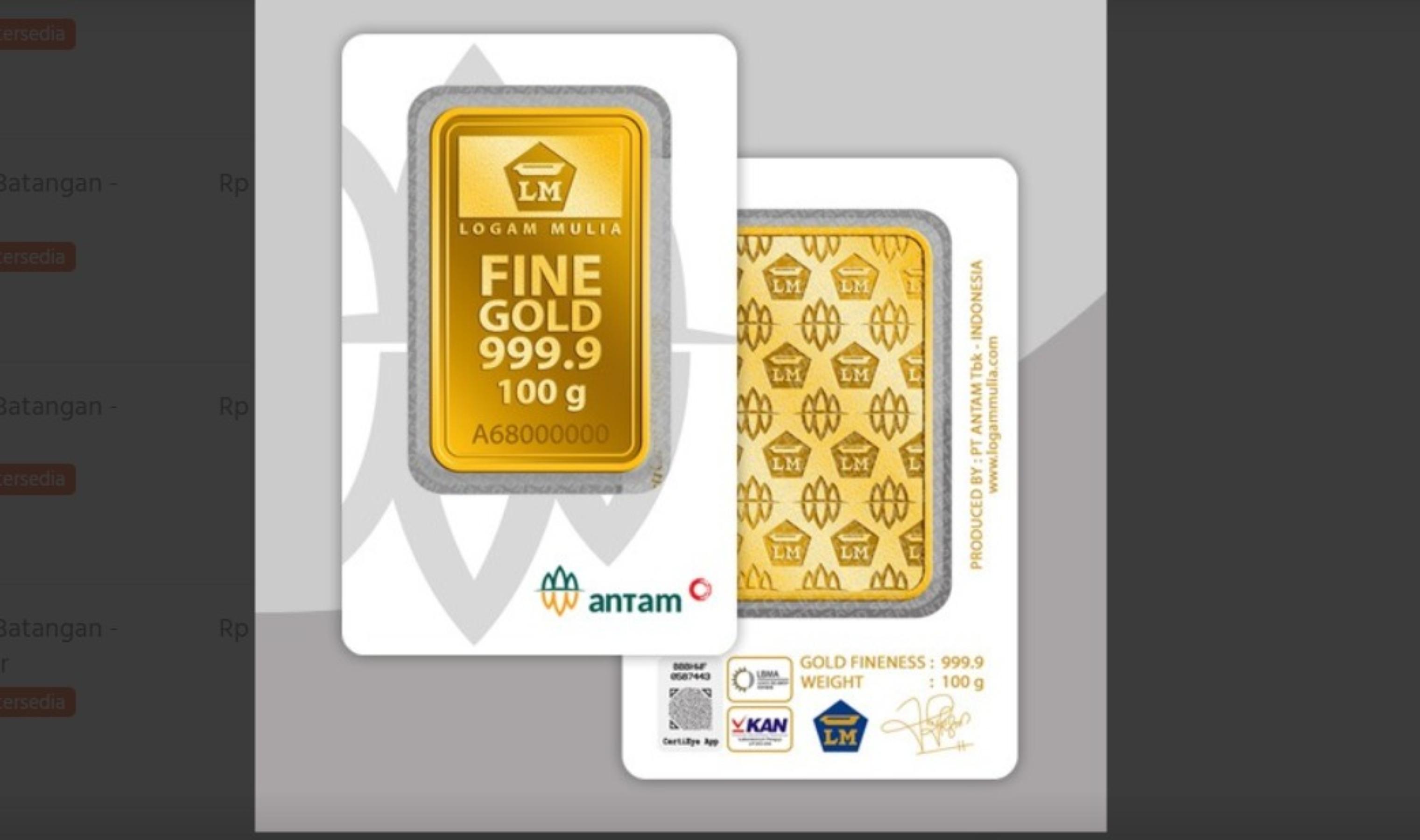 Harga Emas Antam Hari Ini 10 Juli Naik, Cek Daftar Lengkap dari 0,5 Gram hingga 1 Kg - Wartakotalive.com