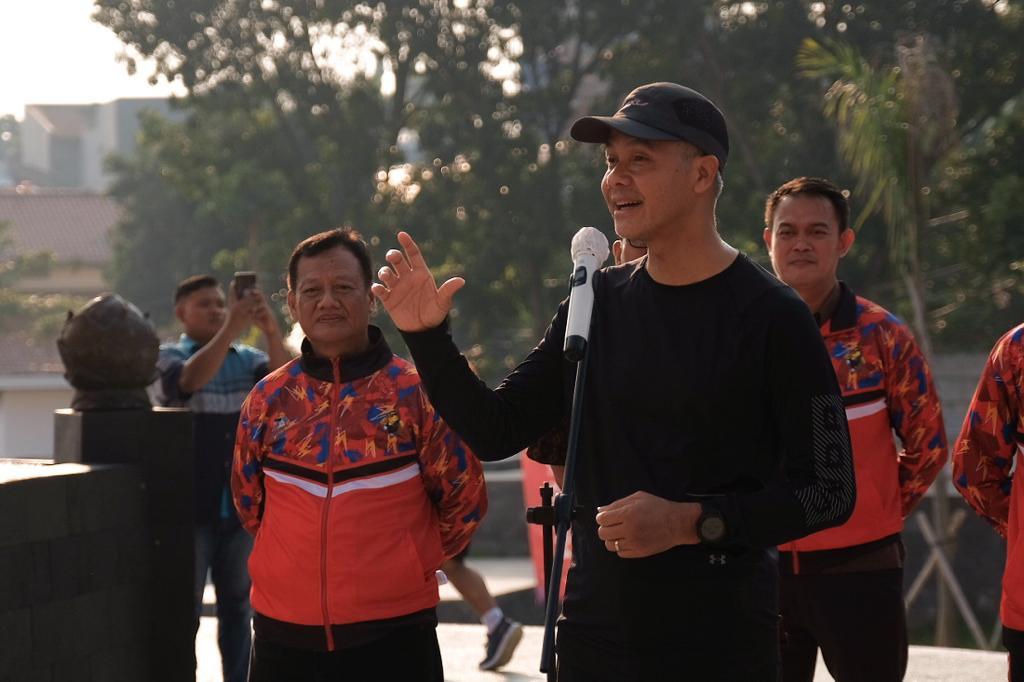 Pesan Ganjar Pranowo Kepada Seluruh Atlet Pornas Korpri XVI untuk Bertanding Sportif
