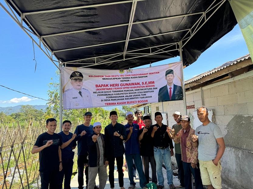 Jalan Usaha Tani di Desa Pamijahan Bogor Selesai Dibangun, Angkut Hasil Panen Bisa Pakai Kendaraan