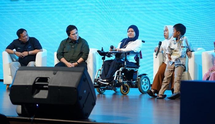 Erick Thohir Ajak Keluarga Besar PNM Bekerja dengan Hati, Selalu Hadir Bagi Masyarakat Disabilitas