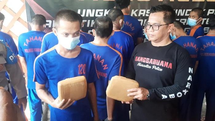 Tembak Bandar Narkoba di Karawang, Polisi Amankan Barang Bukti Sebanyak 5 Kilogram Ganja