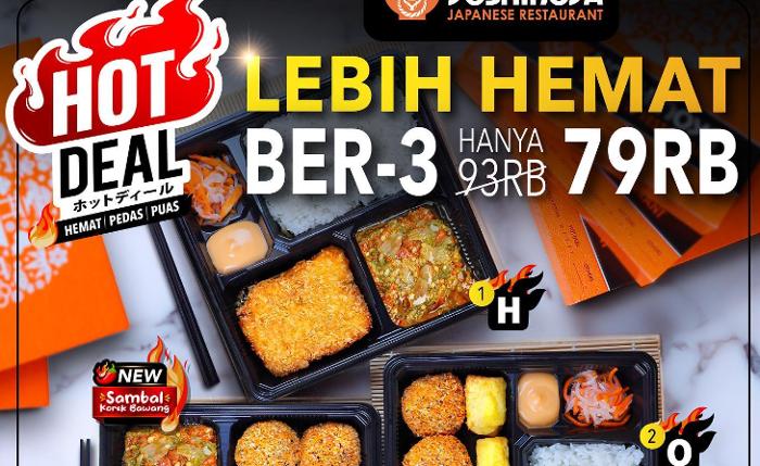Promo Makanan Jumat, Beli Yoshinoya Bertiga Cuma Rp69 Ribu