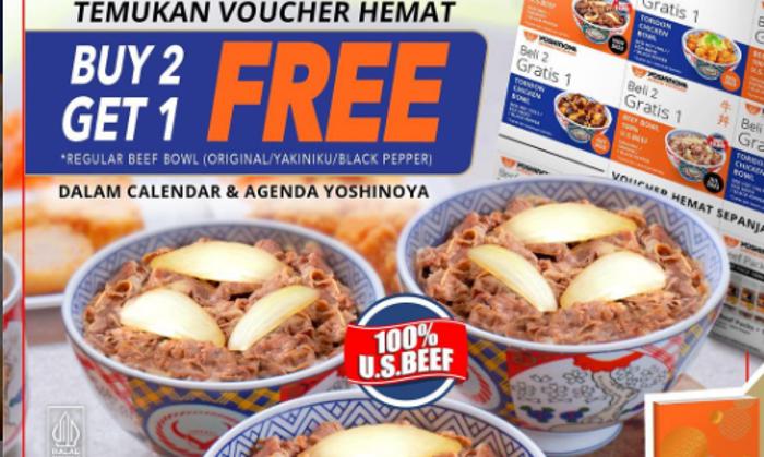 Promo Makanan Spesial Minggu, Yoshinoya Bertiga Cuma Rp 69 Ribu