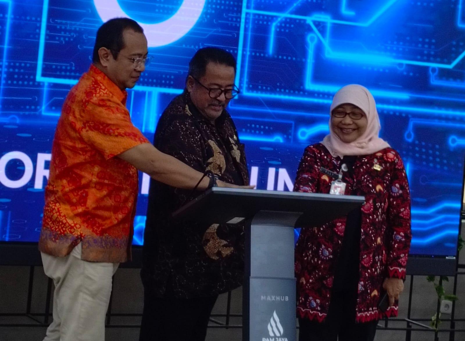 Rano Karno Resmikan ERP Fusion PAM Jaya, Dorong Transformasi Digital Layanan Air