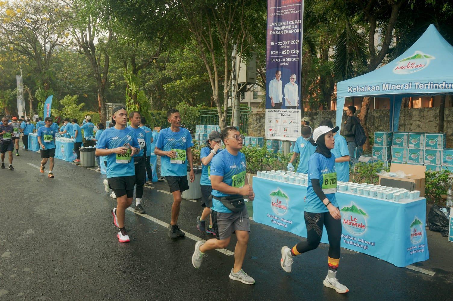 Jadi Patner Jakarta Marathon 2023, Le Minerale Penuhi Standar Hydration Marathon Internasional