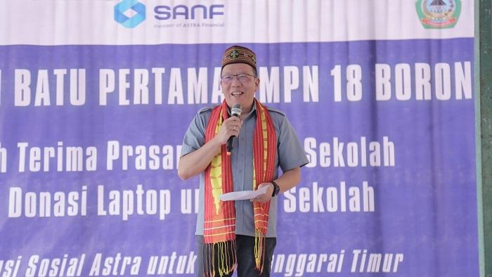 Bantu Sekolah Binaan di Manggarai Timur, Astra Bangun SMP, Serahkan Fasilitas Air Bersih, dan Laptop