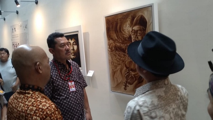 Masih Berlangsung, Komunitas Coffee Painter Pameran 40 Lukisan Media Kopi di Museum Basoeki Abdullah