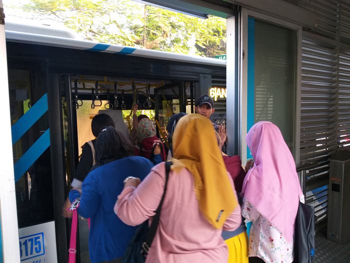 Kini TransJakarta Beroperasi Normal Pasca Aksi 22 Mei 2019