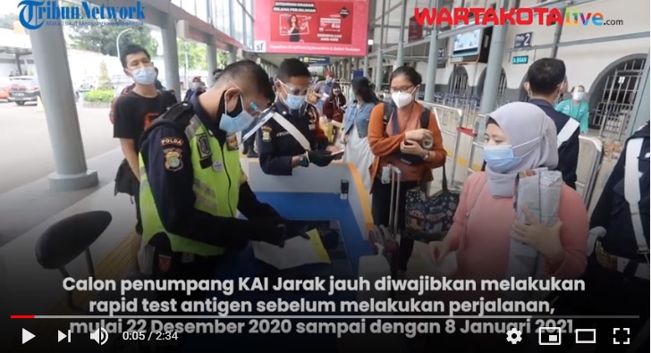 KABAR Gembira, Penumpang Kereta di Stasiun Senen Dapat Rapid Test Antigen Gratis, Kouta 20.000 Test