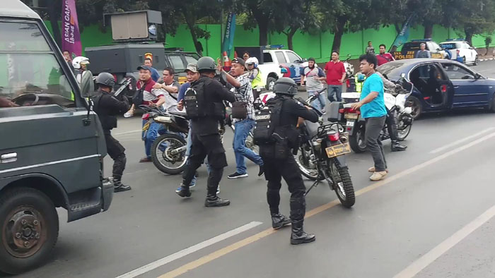 Polres Bekasi Kota Gelar Simulasi Pengamanan Gangguan Asian Games 2018