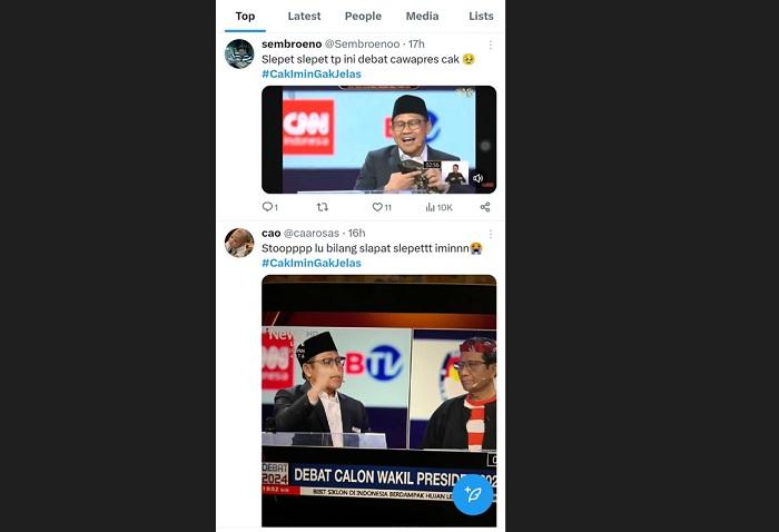 15 Kali Cak Imin Sebut ‘Slepet’ dalam Debat Cawapres, Netizen Sampai Beri Gelar ‘El Slepet’