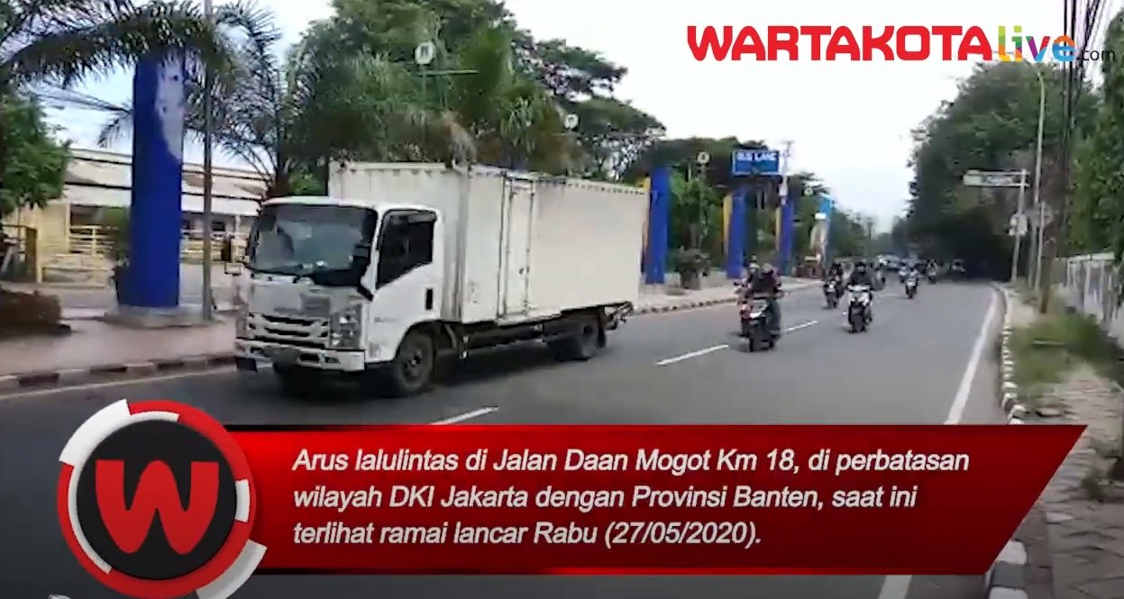VIDEO: Menjelang New Normal, Jalan Daan Mogot Lancar