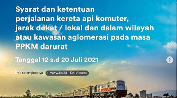 Kereta Api Komuter Hanya Layani Pekerja Perkantoran Sektor Esensial dan Kritikal, Ini Penjelasannya