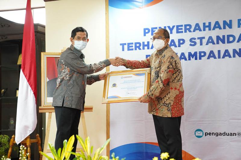 Raih Penghargaan Kepatuhan Tertinggi dari Ombudsman RI, Kemenkominfo Layani Publik Melalui Daring