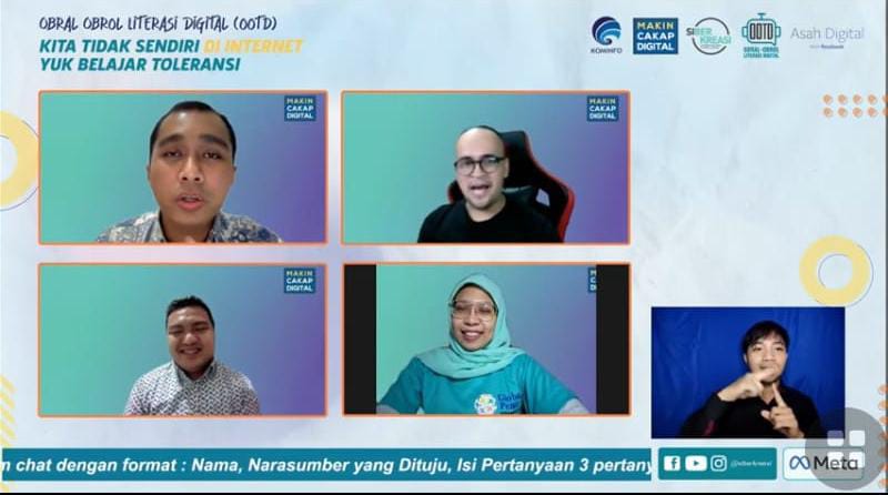 Obral-obrol Literasi Digital, Bagaimana Cara Bertoleransi di Media Sosial? Ini Penjelasan Lengkapnya