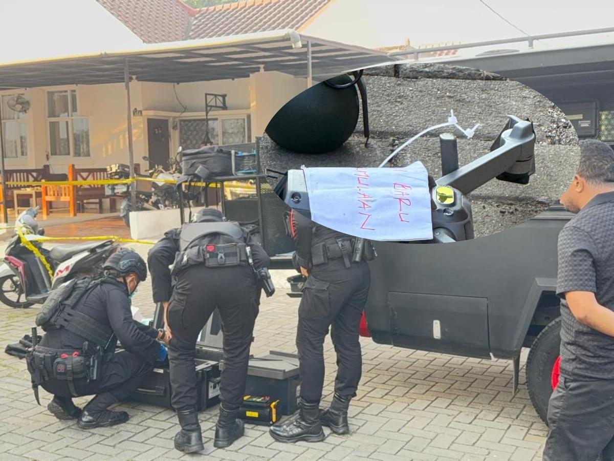 Drone Jatuh di Rumah Pengacara, Bawa Granat Replika dan Pesan Ancaman - Wartakotalive.com