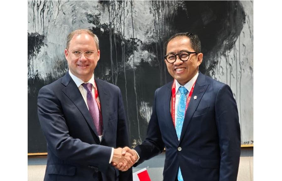 Bahas Industri Perkapalan, Wamenprin Faisol Riza Bertemu Vice Minister of Industry and Trade Russia