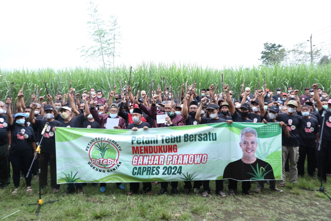 Petani Tebu Bersatu se-Jawa Tengah Dukung Ganjar Pranowo Maju Pilpres 2024