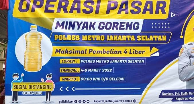 CATAT, Ini Jadwal dan Lokasi Operasi Pasar Minyak Goreng di 10 Kantor Polsek se-Jakarta Selatan