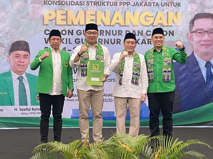 Ridwan Kamil Janji Libatkan PPP di Program Keagamaan jika Menangi Pilkada Jakarta 2024