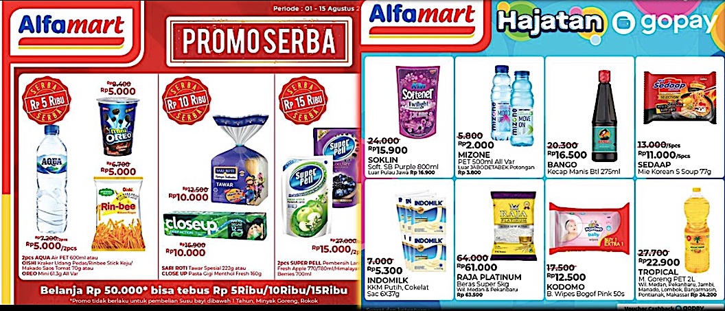 PROMO Alfmart Kamis 6 Agustus, Hemat Serba Sampai Diskon 17 Persen Sambut HUT RI