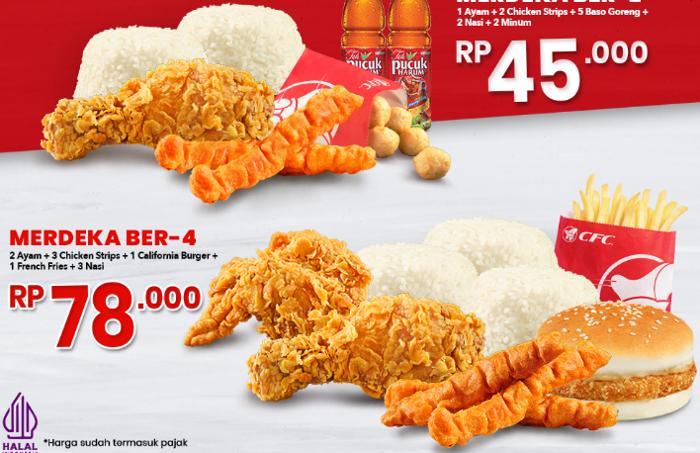 Promo Makanan Minggu, Makan Berempat di CFC Cuma Rp78 Ribu