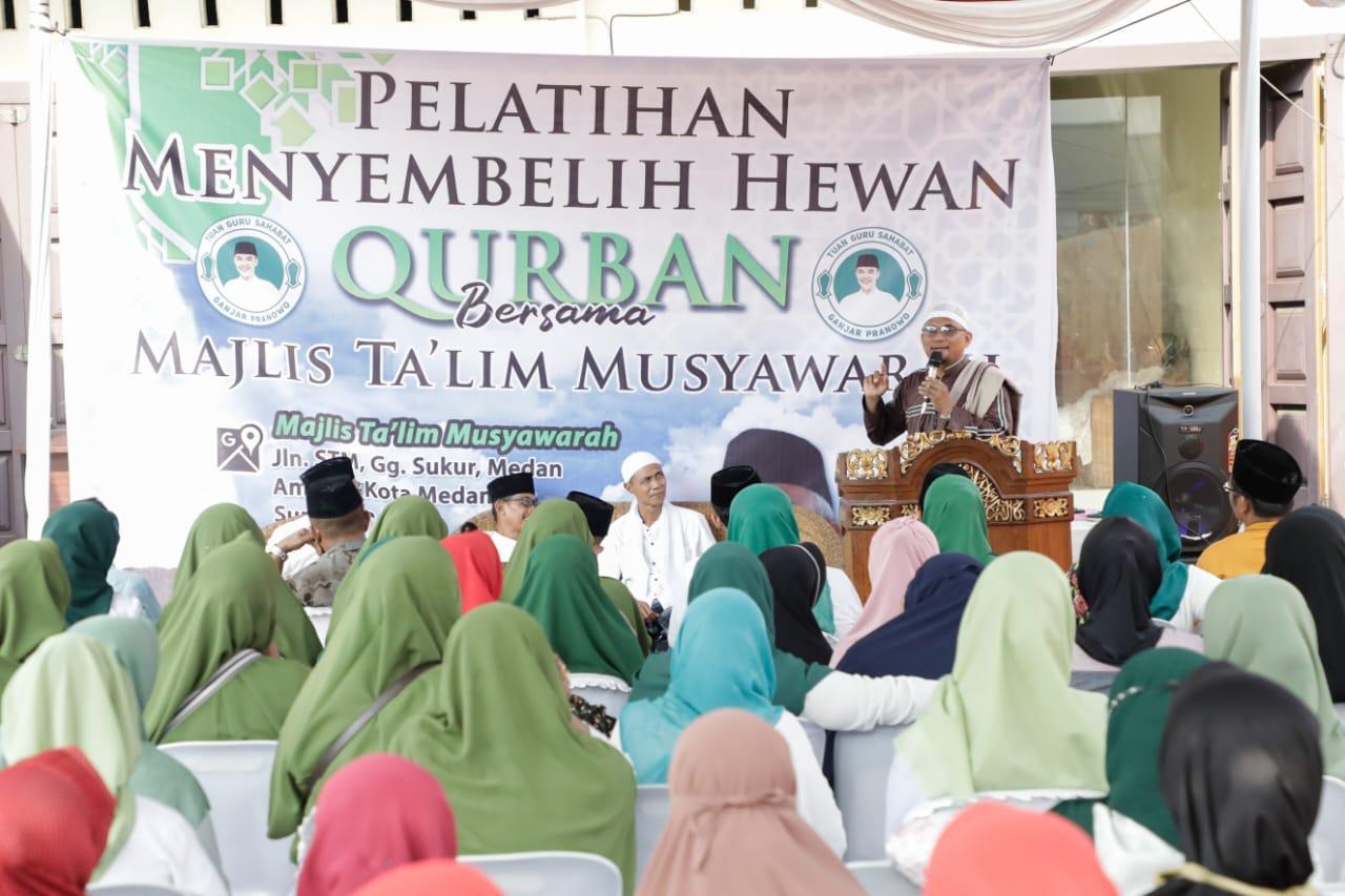 Jelang Idul Adha, Relawan Tuan Guru Sumut Gelar Pelatihan Menyembelih Hewan Kurban