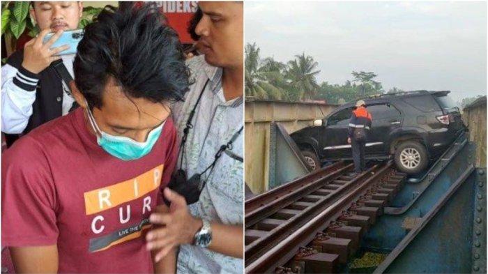 Sopir Toyota Fortuner yang Masuk Jalur Kereta Api Ditetapkan Tersangka, Ternyata Positif Sabu
