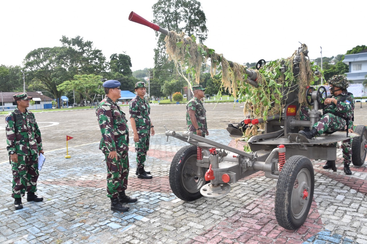 Prajurit Yonmarhanlan IX Gelar Uji Petik Dan Uji Nilai Latihan P1- P2