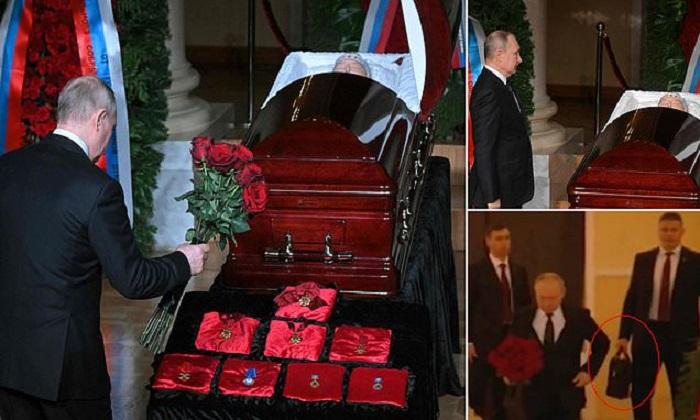 VLADIMIR Putin Selalu Bawa Tas Berisi Tombol Nuklir, Tertangkap Kamera Pas Hadiri Pemakaman