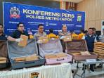 Polres Metro Depok Tangkap 6 Pengedar Narkoba, Total Barbuk Capai 78,657 Kg Ganja