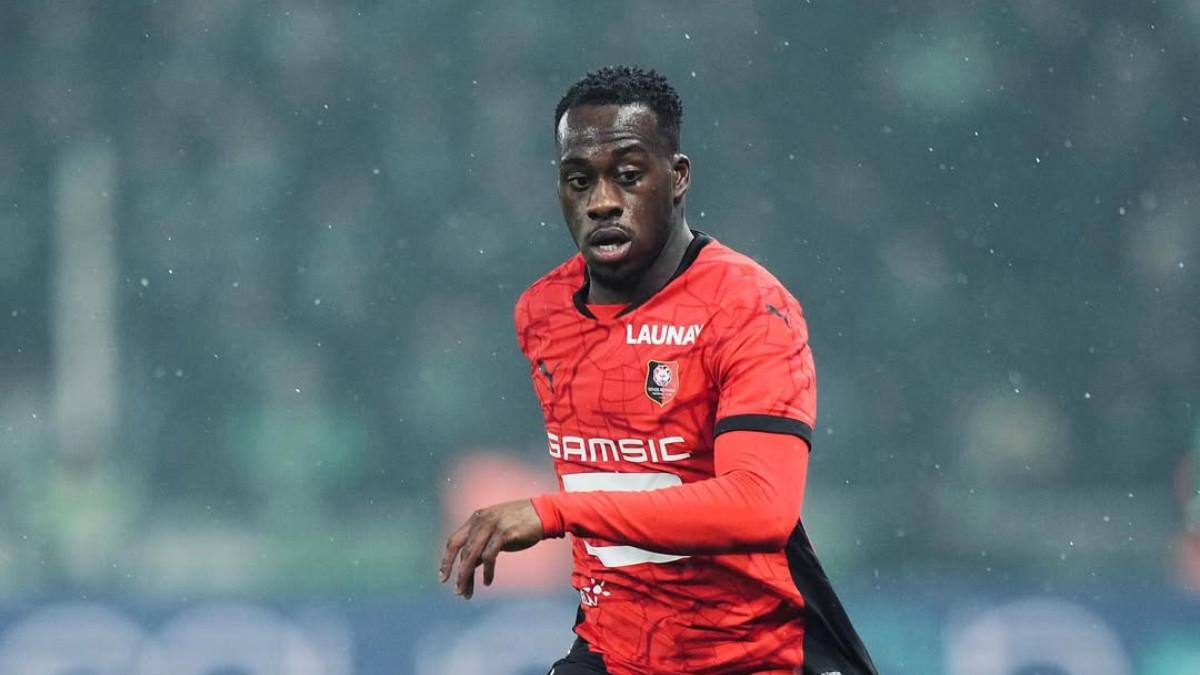 LIGA INGGRIS - Potret Arnaud Kalimuendo  saat membela Stade Rennais FC yang diunggah dalam akun Instagramnya, Minggu (9/2/2025). Nottingham Forest datangkan striker baru dari liga Prancis, Senin (18/8/2025) Top skor Ligue 1?