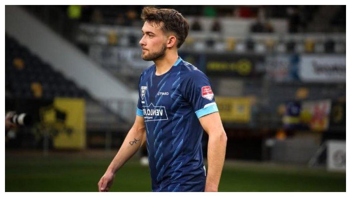 PROFIL - Striker VVV Venlo Dean Zandbergen ketika di sebuah pertandingan kompetisi Liga 2 Belanda (Eerste Divisie) 2024/2025. 