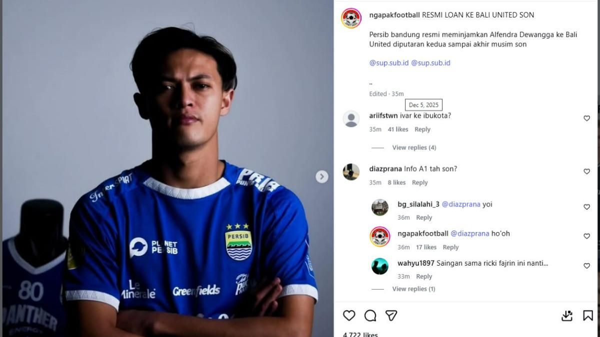 BURSA TRANSFER PERSIB BANDUNG - Alfeandra Dewangga dikabarkan resmi dilepas Persib Bandung ke Bali United dengan status pinjaman.