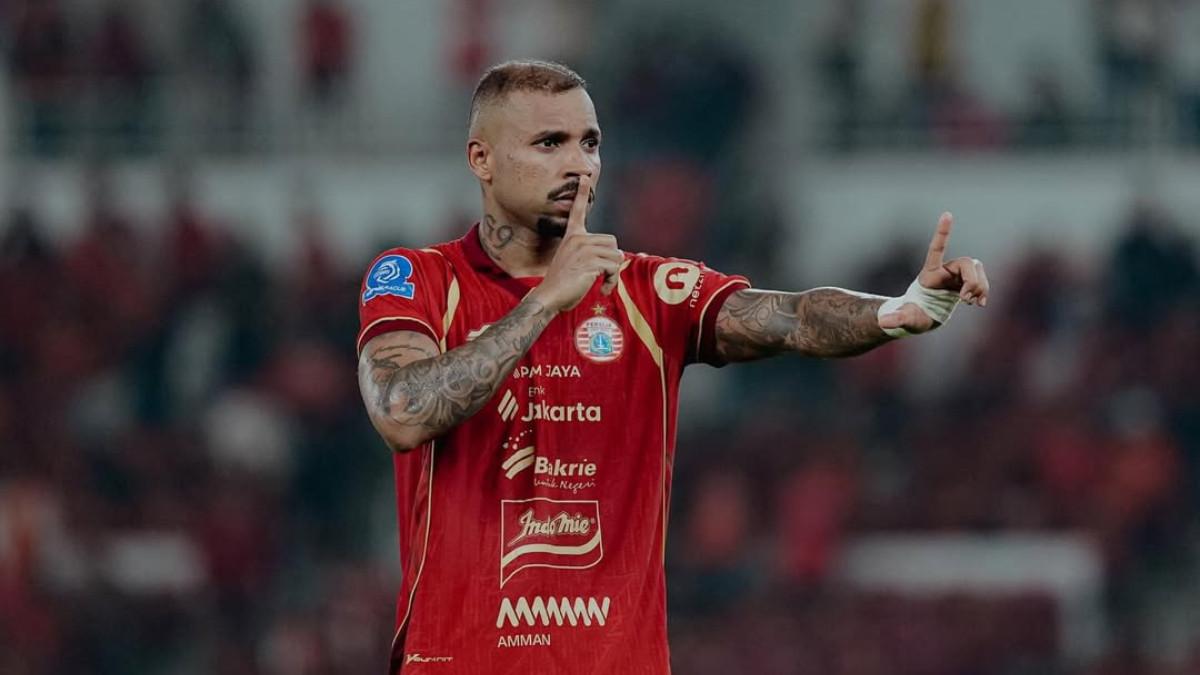 INDONESIA SUPER LEAGUE - Potret Gustavo Almeida, penyerang Persija Jakarta di gelaran Super League 2025/2026.