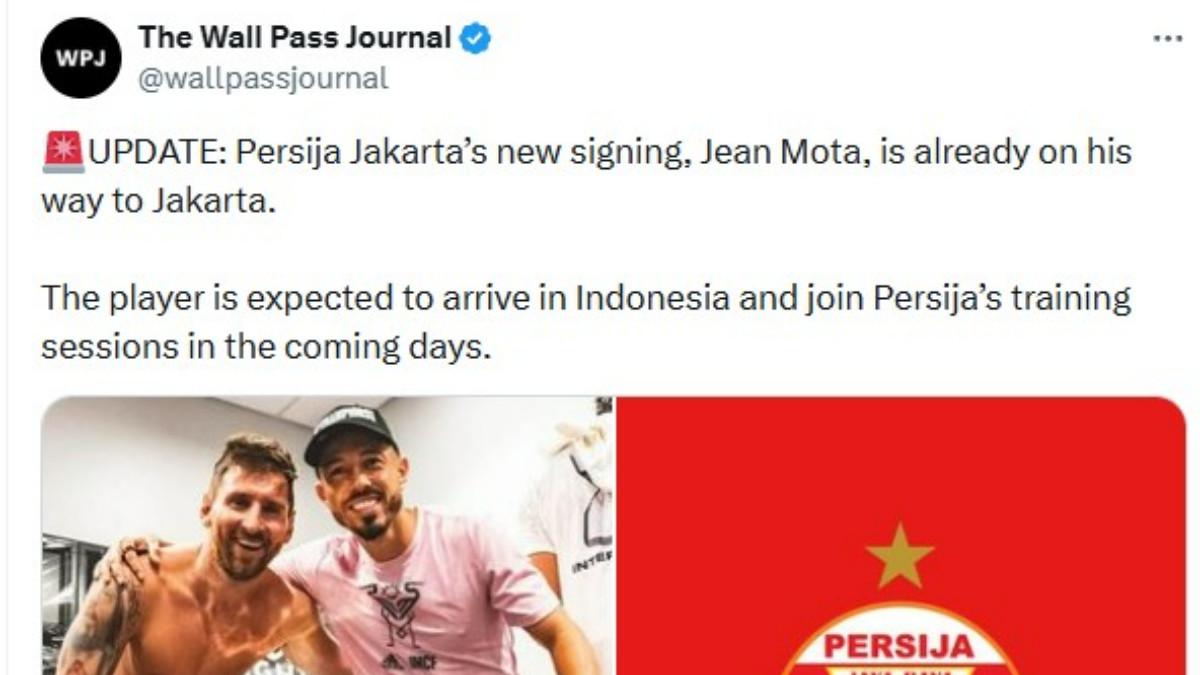 BURSA TRANSFER PERSIJA JAKARTA - Jean Mota dikabarkan dalam perjalanan ke Jakarta.